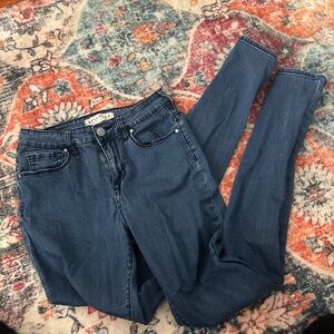 Blue High-Rise Skinny Jeans